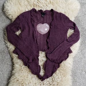 Vintage Express Crochet Wrap Cardigan